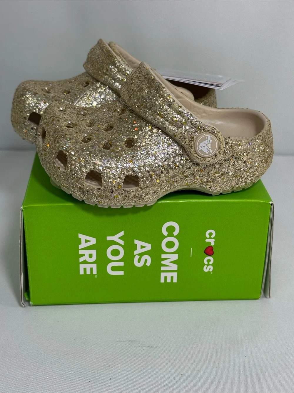 CROCS glitter covered